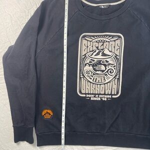 The North Face Black Crew Neck Sweater Cotton Blend Casual